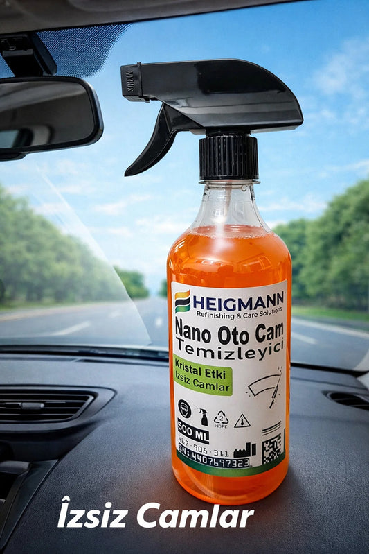 PREMİUM Oto Cam Silme Temizleme İzsiz Lekesiz Cam Silme Sıvısı Nano Formül